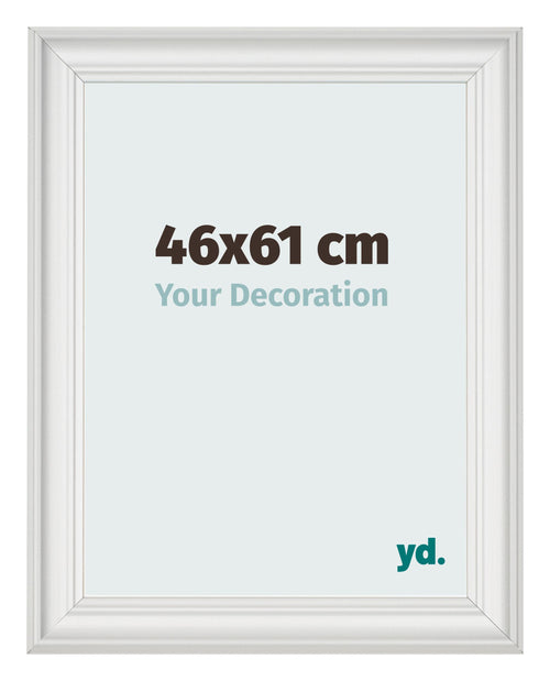 Fotokader 46x61cm Wit Geveegd MDF Lazio Voorzijde Maat | Yourdecoration.be