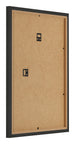 Fotokader 46x61cm Zwart Houtnerf MDF Bologna Achterzijde Schuin | Yourdecoration.be