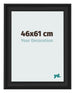 Fotokader 46x61cm Zwart Houtnerf MDF Lazio Voorzijde Maat | Yourdecoration.be