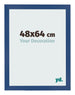 Fotokader 48x64 cm Donkerblauw MDF Bologna Voorzijde Maat | Yourdecoration.be