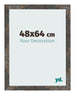 Fotokader 48x64 cm Geoxideerd Metaal MDF Bologna Voorzijde Maat | Yourdecoration.be