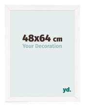 Fotokader 48x64 cm Wit Hoogglans MDF Bologna Voorzijde Maat | Yourdecoration.be