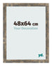 Fotokader 48x64cm Blauw Goud Gemeleerd MDF Bologna Voorzijde Maat | Yourdecoration.be