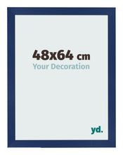 Fotokader 48x64cm Donkerblauw Geveegd MDF Bologna Voorzijde Maat | Yourdecoration.be
