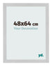 Fotokader 48x64cm Edelstaal MDF Bologna Voorzijde Maat | Yourdecoration.be