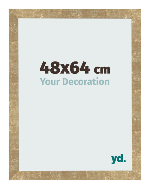 Fotokader 48x64cm Goud Antiek MDF Bologna Voorzijde Maat | Yourdecoration.be