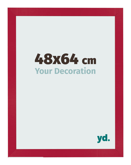 Fotokader 48x64cm Rood MDF Bologna Voorzijde Maat | Yourdecoration.be