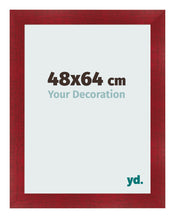 Fotokader 48x64cm Wijnrood Geveegd MDF Pisa Voorzijde Maat | Yourdecoration.be