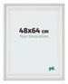 Fotokader 48x64cm Wit Geveegd MDF Lazio Voorzijde Maat | Yourdecoration.be