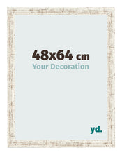Fotokader 48x64cm Wit Vintage MDF Bologna Voorzijde Maat | Yourdecoration.be
