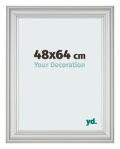 Fotokader 48x64cm Zilver Mat MDF Lazio Voorzijde Maat | Yourdecoration.be