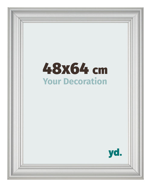 Fotokader 48x64cm Zilver Mat MDF Lazio Voorzijde Maat | Yourdecoration.be