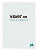 Fotokader 48x67 cm Wit Hoogglans MDF Bologna Voorzijde Maat | Yourdecoration.be
