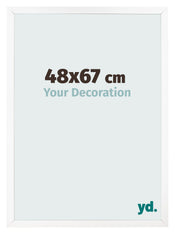 Fotokader 48x67 cm Wit Mat MDF Bologna Voorzijde Maat | Yourdecoration.be
