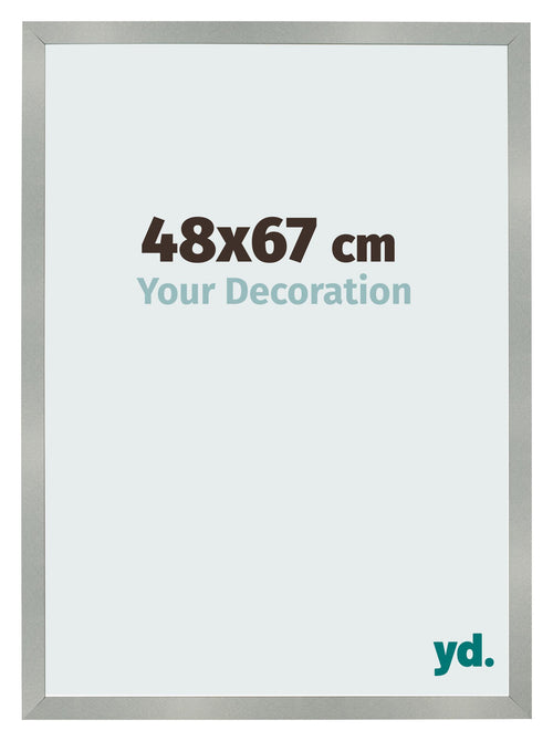 Fotokader 48x67cm Aluminium Geborsteld MDF Bologna Voorzijde Maat | Yourdecoration.be