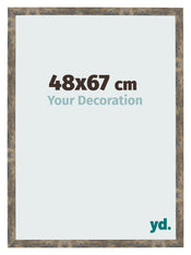 Fotokader 48x67cm Blauw Goud Gemeleerd MDF Bologna Voorzijde Maat | Yourdecoration.be