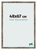 Fotokader 48x67cm Blauw Goud Gemeleerd MDF Bologna Voorzijde Maat | Yourdecoration.be