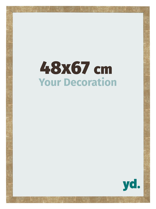 Fotokader 48x67cm Goud Antiek MDF Bologna Voorzijde Maat | Yourdecoration.be