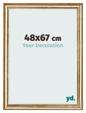 Fotokader 48x67cm Goud Antiek MDF Lazio Voorzijde Maat | Yourdecoration.be