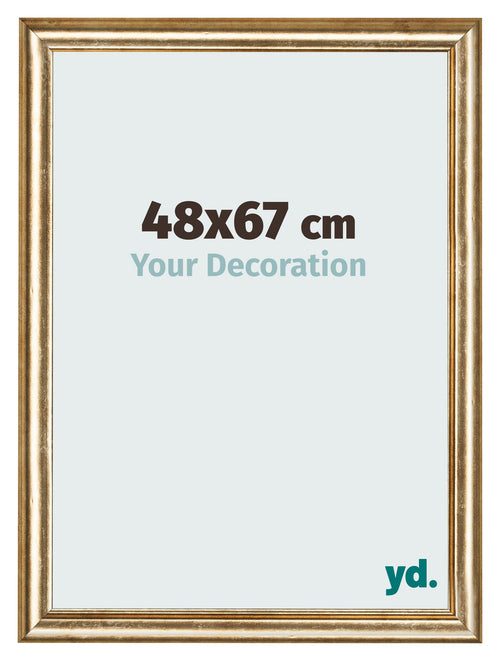 Fotokader 48x67cm Goud Antiek MDF Lazio Voorzijde Maat | Yourdecoration.be