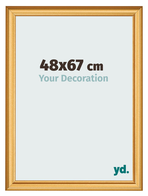 Fotokader 48x67cm Goud Mat MDF Lazio Voorzijde Maat | Yourdecoration.be