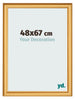 Fotokader 48x67cm Goud Mat MDF Lazio Voorzijde Maat | Yourdecoration.be
