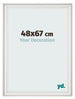 Fotokader 48x67cm Wit Geveegd MDF Lazio Voorzijde Maat | Yourdecoration.be