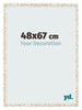 Fotokader 48x67cm Wit Vintage MDF Bologna Voorzijde Maat | Yourdecoration.be