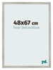 Fotokader 48x67cm Zilver Mat MDF Bologna Voorzijde Maat | Yourdecoration.be