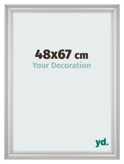 Fotokader 48x67cm Zilver Mat MDF Lazio Voorzijde Maat | Yourdecoration.be
