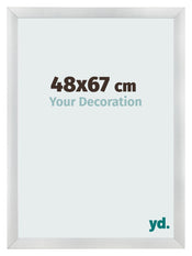 Fotokader 48x67cm Zilver Mat MDF Pisa Voorzijde Maat | Yourdecoration.be