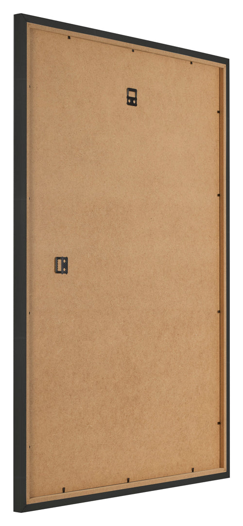 Fotokader 48x67cm Zwart Houtnerf MDF Bologna Achterzijde Schuin | Yourdecoration.be