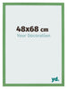 Fotokader 48x68 cm Groen MDF Bologna Voorzijde Maat | Yourdecoration.be