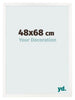 Fotokader 48x68 cm Wit Hoogglans MDF Bologna Voorzijde Maat | Yourdecoration.be