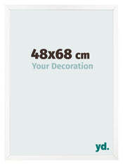 Fotokader 48x68 cm Wit Mat MDF Bologna Voorzijde Maat | Yourdecoration.be