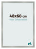 Fotokader 48x68cm Aluminium Geborsteld MDF Bologna Voorzijde Maat | Yourdecoration.be