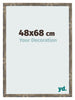 Fotokader 48x68cm Blauw Goud Gemeleerd MDF Bologna Voorzijde Maat | Yourdecoration.be