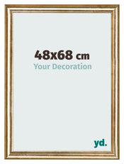 Fotokader 48x68cm Goud Antiek MDF Lazio Voorzijde Maat | Yourdecoration.be