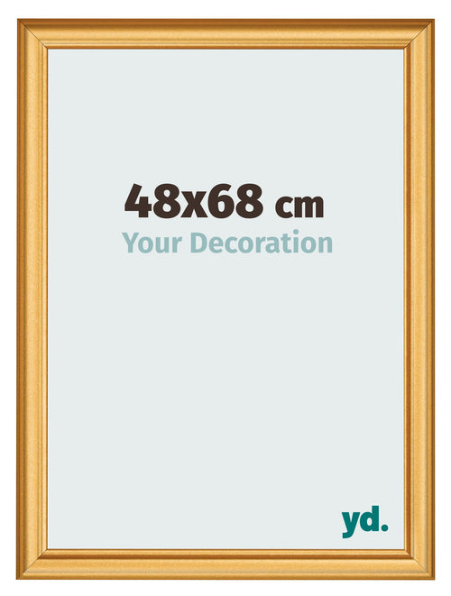 Fotokader 48x68cm Goud Mat MDF Lazio Voorzijde Maat | Yourdecoration.be