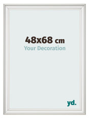 Fotokader 48x68cm Wit Geveegd MDF Lazio Voorzijde Maat | Yourdecoration.be