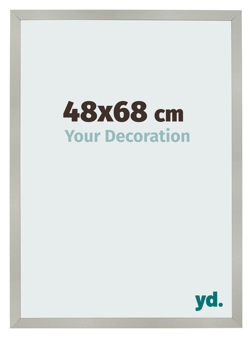 Fotokader 48x68cm Zilver Mat MDF Bologna Voorzijde Maat | Yourdecoration.be