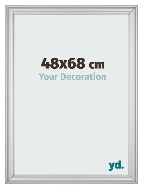 Fotokader 48x68cm Zilver Mat MDF Lazio Voorzijde Maat | Yourdecoration.be