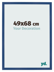 Fotokader 49x68 cm Donkerblauw MDF Bologna Voorzijde Maat | Yourdecoration.be