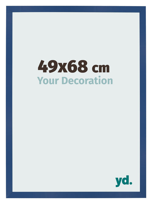 Fotokader 49x68 cm Donkerblauw MDF Bologna Voorzijde Maat | Yourdecoration.be