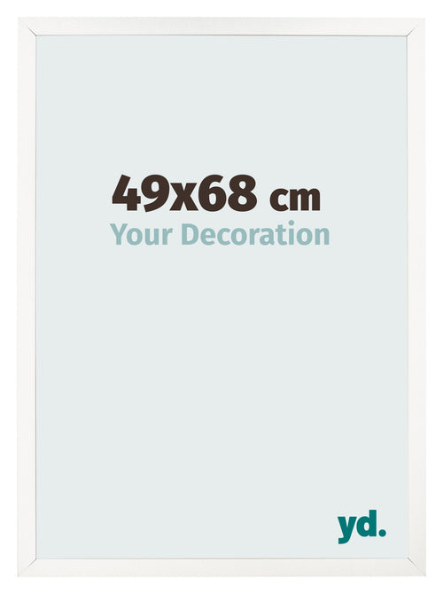 Fotokader 49x68 cm Wit Hoogglans MDF Bologna Voorzijde Maat | Yourdecoration.be