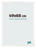Fotokader 49x68 cm Wit Hoogglans MDF Bologna Voorzijde Maat | Yourdecoration.be