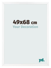 Fotokader 49x68 cm Wit Mat MDF Bologna Voorzijde Maat | Yourdecoration.be