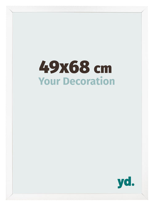 Fotokader 49x68 cm Wit Mat MDF Bologna Voorzijde Maat | Yourdecoration.be
