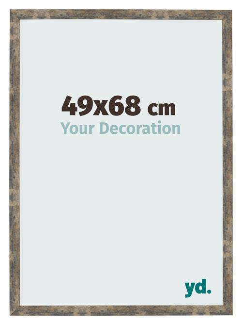 Fotokader 49x68cm Blauw Goud Gemeleerd MDF Bologna Voorzijde Maat | Yourdecoration.be