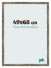 Fotokader 49x68cm Blauw Goud Gemeleerd MDF Bologna Voorzijde Maat | Yourdecoration.be